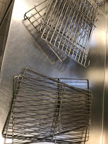 Commercial kitchen equipment cleaning